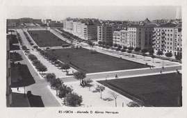 Lisbon. Alameda Dom Afonso Henriques, 1954