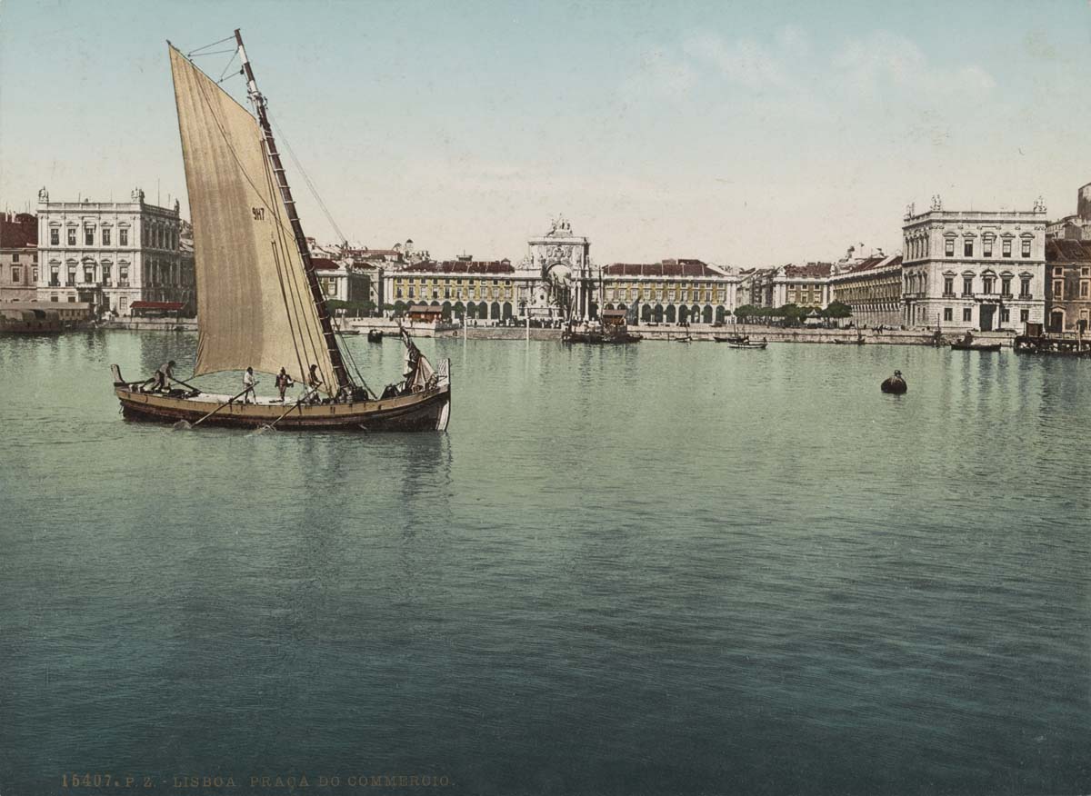 Lisbon. Commerce Square, former Palace Square, between 1890 and 1906