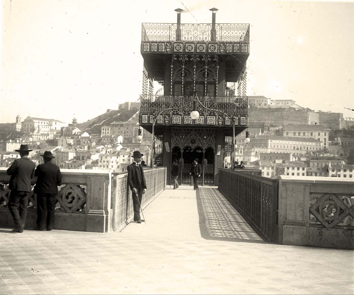 Lisbon. Santa Justa Elevator, circa 1905
