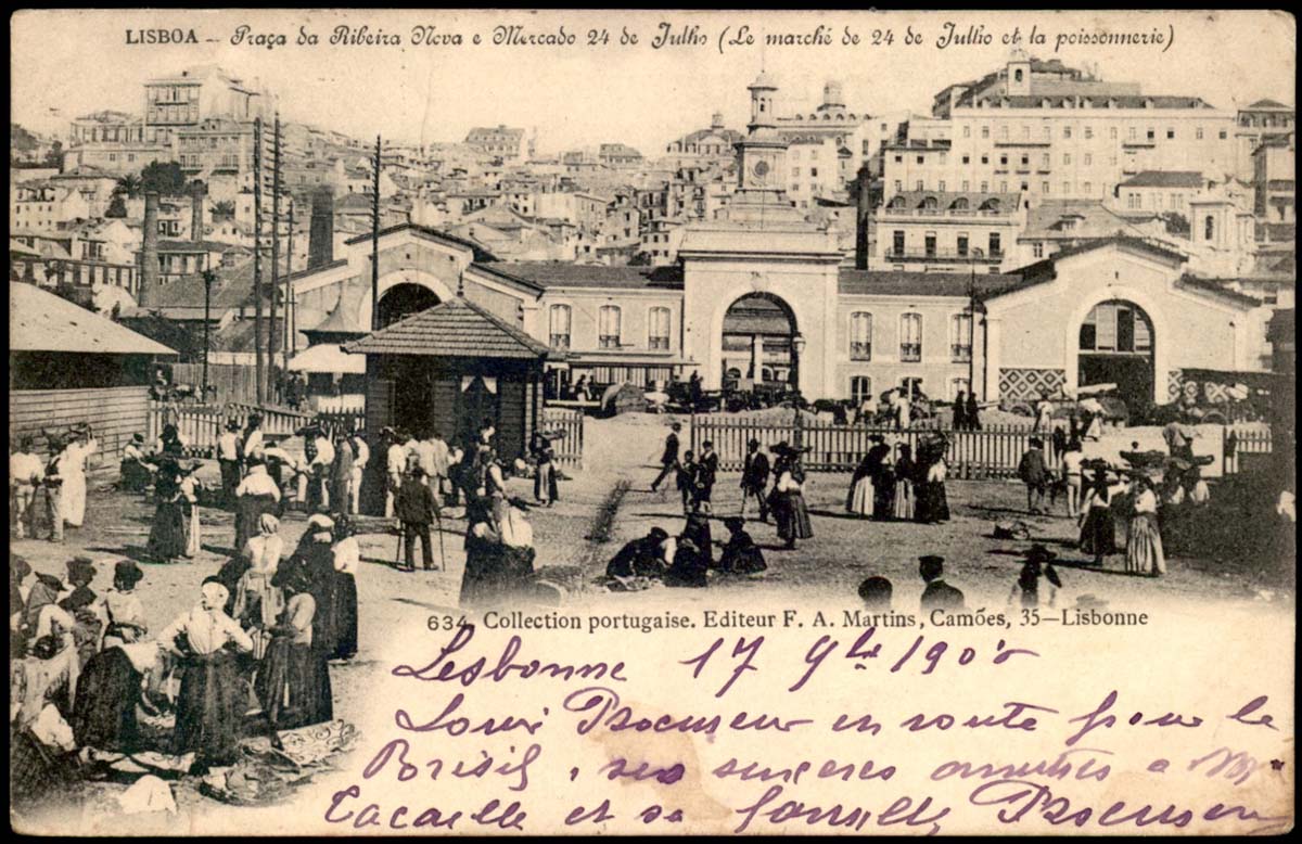 Lisbon. Time Out Market - Mercado da Ribeira on July 24 Avenue, 1906