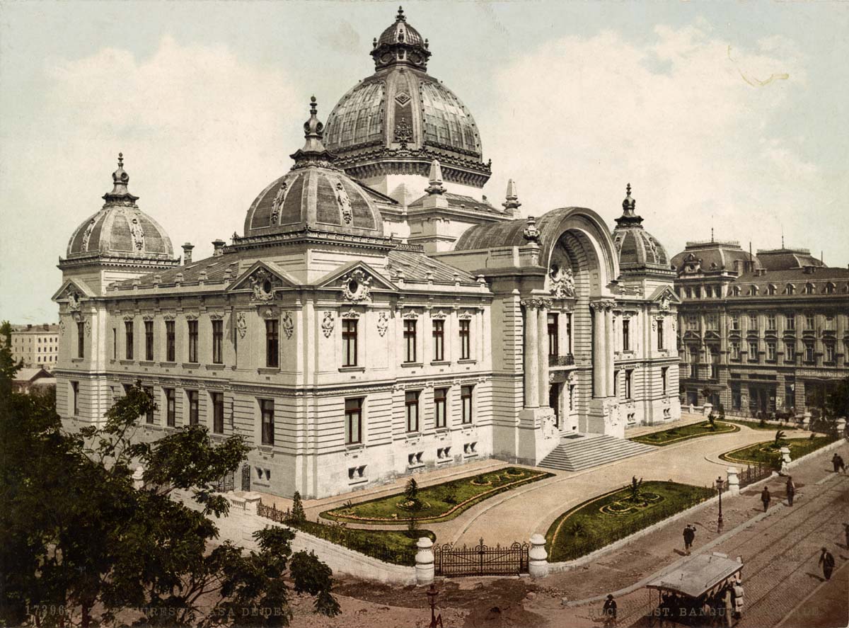 Bucharest. National Bank (Casa de Depuncrĭ), between 1890 and 1906