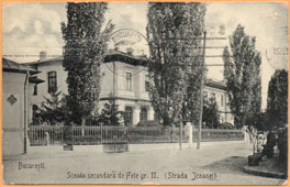 Bucharest. Secondary School for Girls in Icoanei Street, 1912
