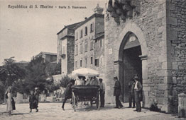 San Marino City. Gate San Francesco, 1900