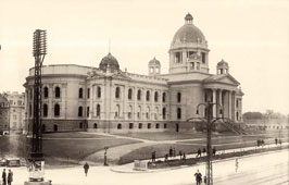 Belgrade. Construction of the National Assembly building, circa 1900