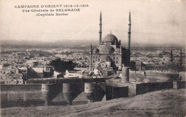 Belgrade. General view and mosque, between 1914 and 1916