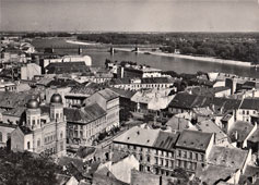 Bratislava. Panorama of the city and synagoga, 1961