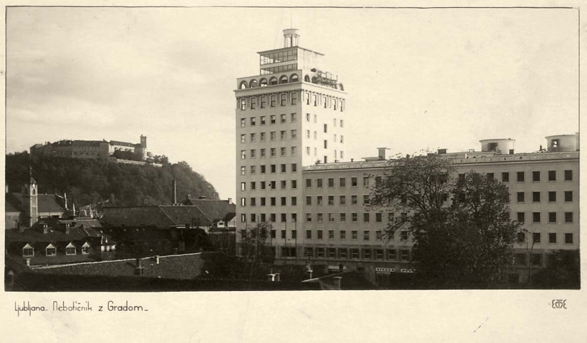 Ljubljana. Skyscraper, 1939