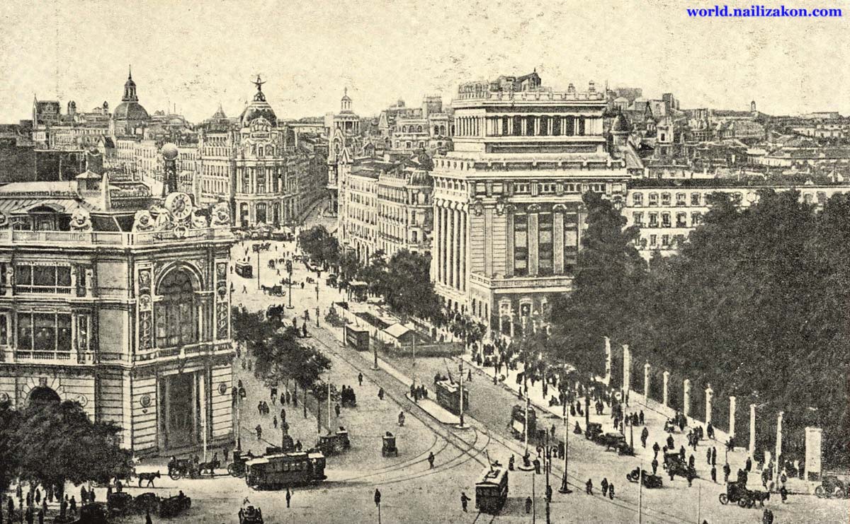 Madrid. Alcala street, 1925