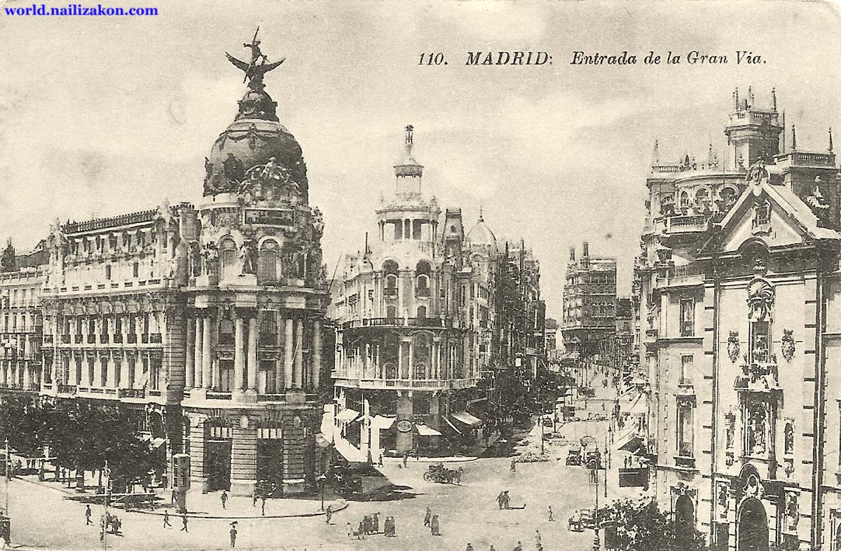 Madrid. Entrada de la Gran Via