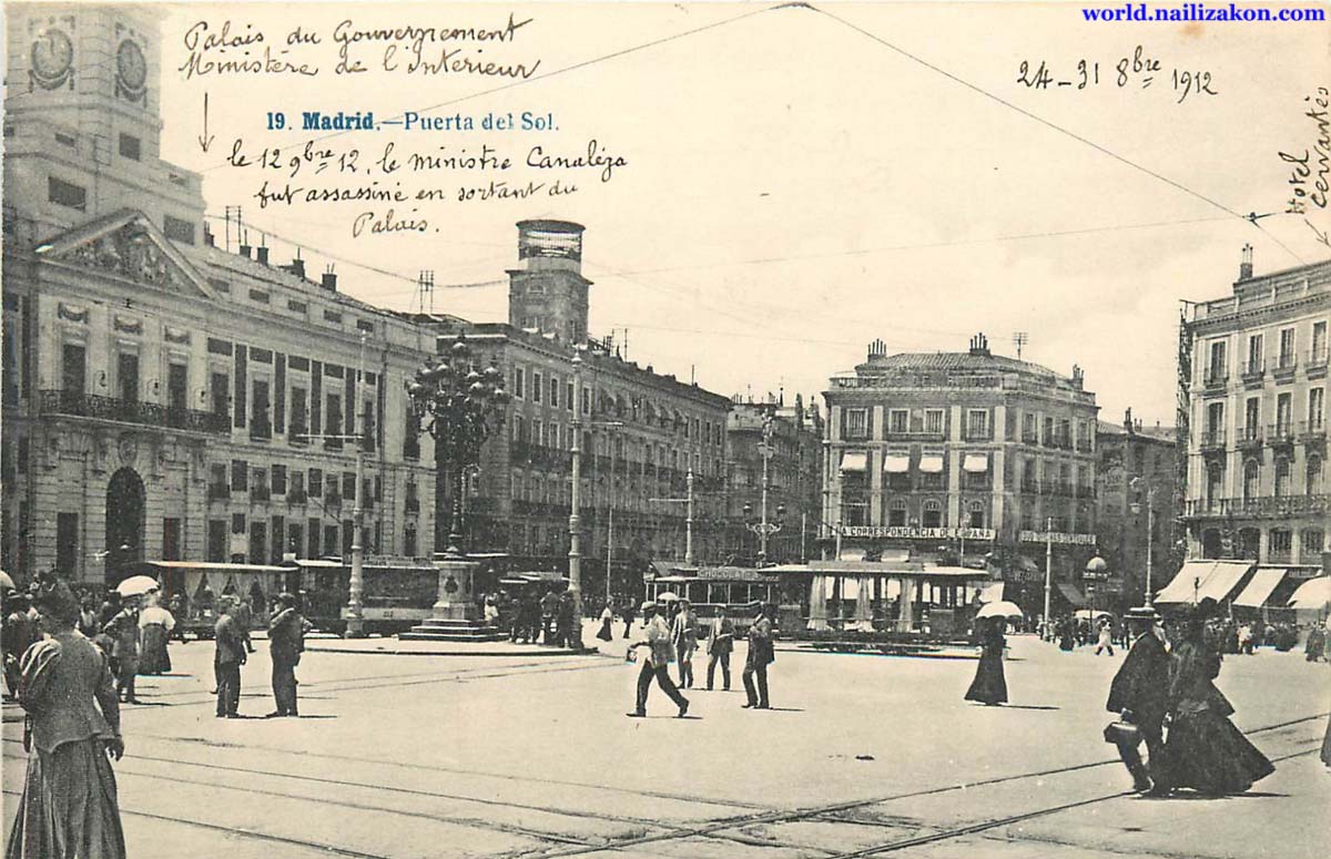 Madrid. Puerta del Sol, 1912