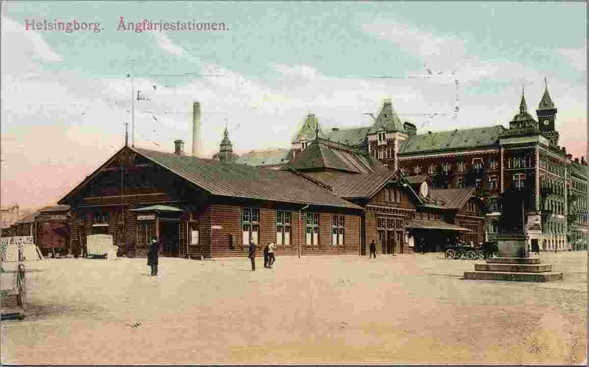 Helsingborg. Railway and Steamboat station