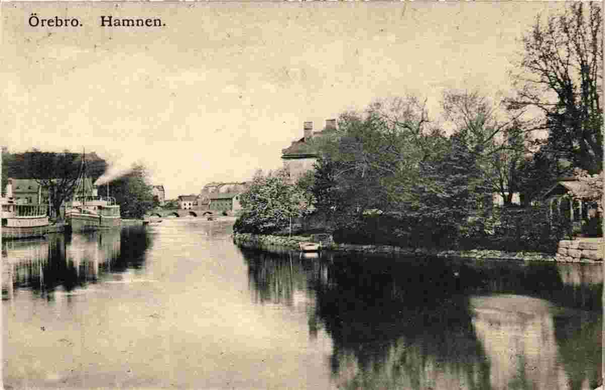 Örebro. Hamnen, 1909