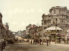 Kiev. Krestchatik (i.e., Kreshchatik) street, between 1890 and 1900