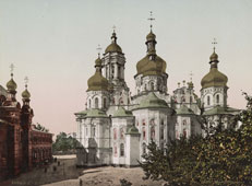 Uspensky Cathedral of Kiev Pechersk Lavra, between 1890 and 1900