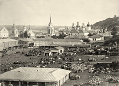 Kiev. Zhitniy market, 1869