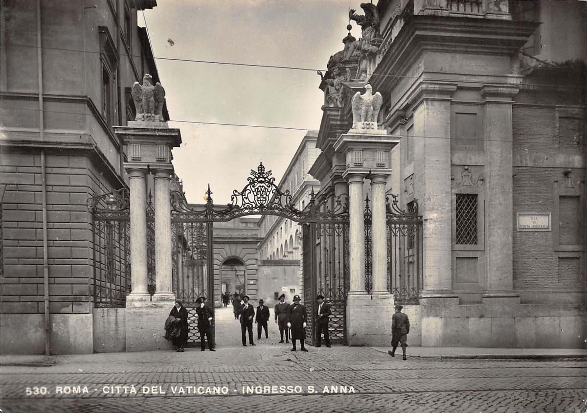 Vatican City. Museum, Adler Gate, 1936