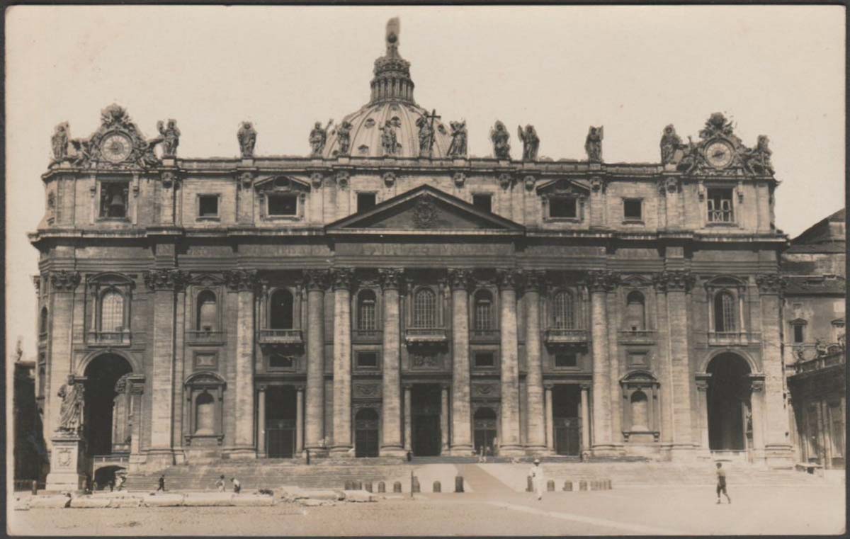 Vatican City. St Peter's Basilica, circa 1920s
