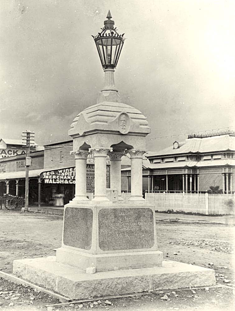 Cairns. Dr EA. Koch Memorial, 1903