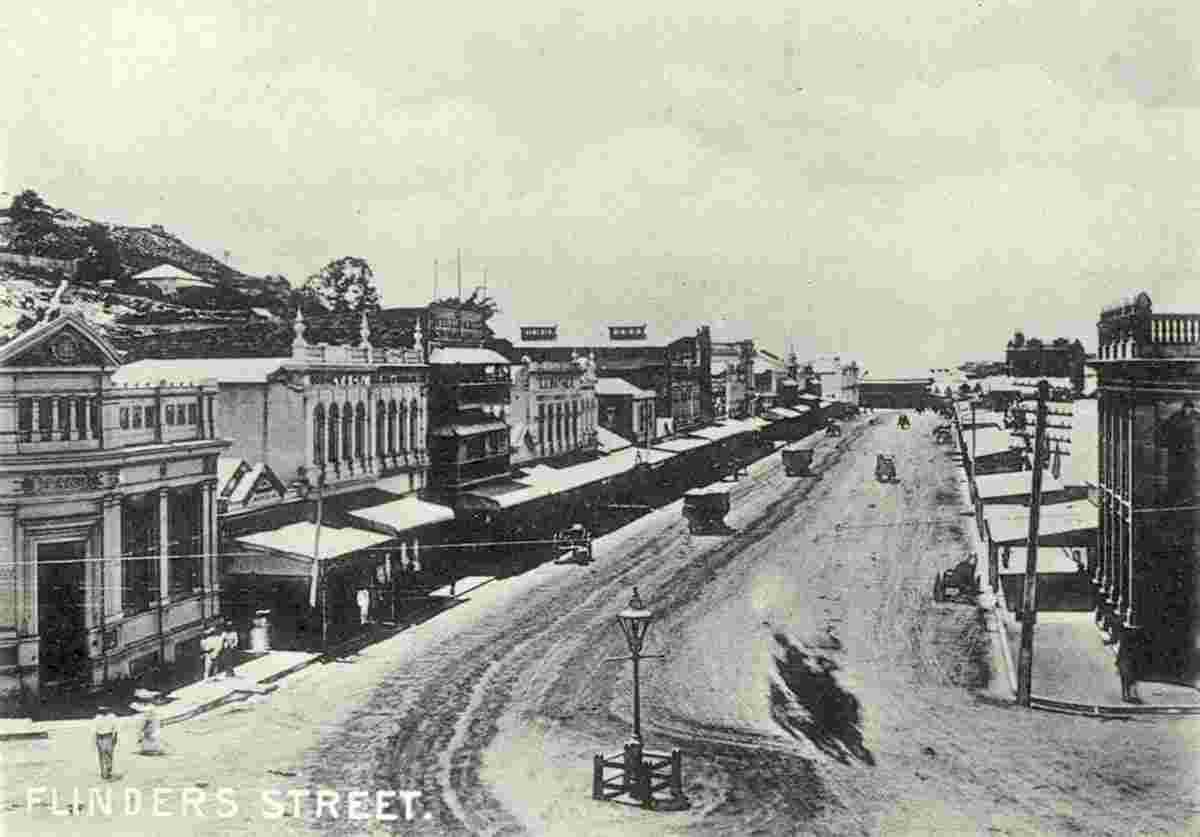 Townsville. Early photograph of Flinders Street