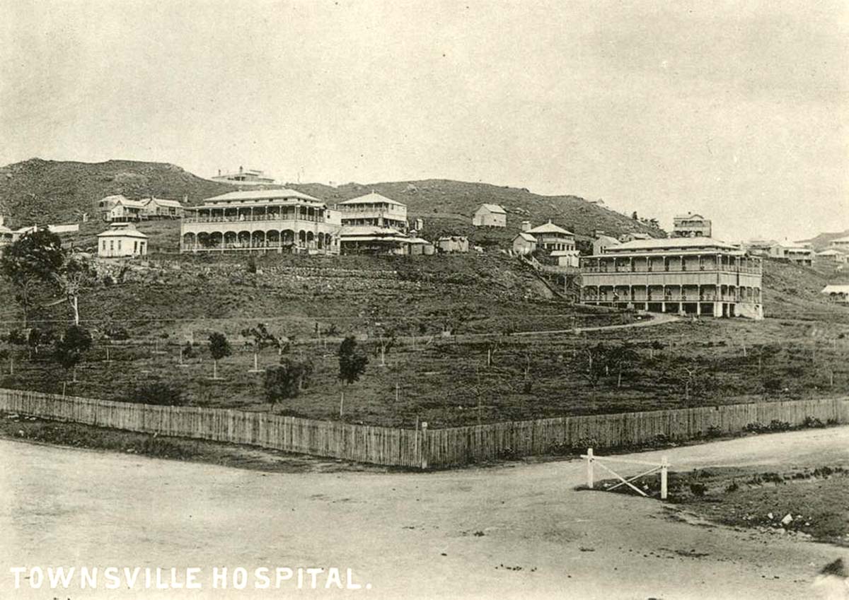 Townsville. Early view of the hospital, circa 1900