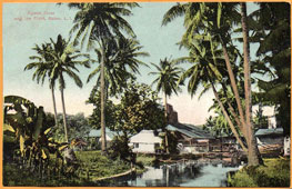 Hagåtña. Agana River and Ice Plant, 1905