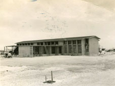 Hagåtña. Building Legislature of Guam during construction