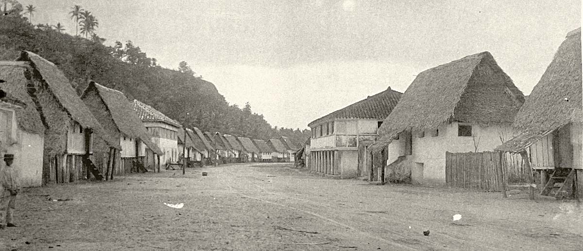 Hagåtña (Agana, Agaña). Main street, circa 1900