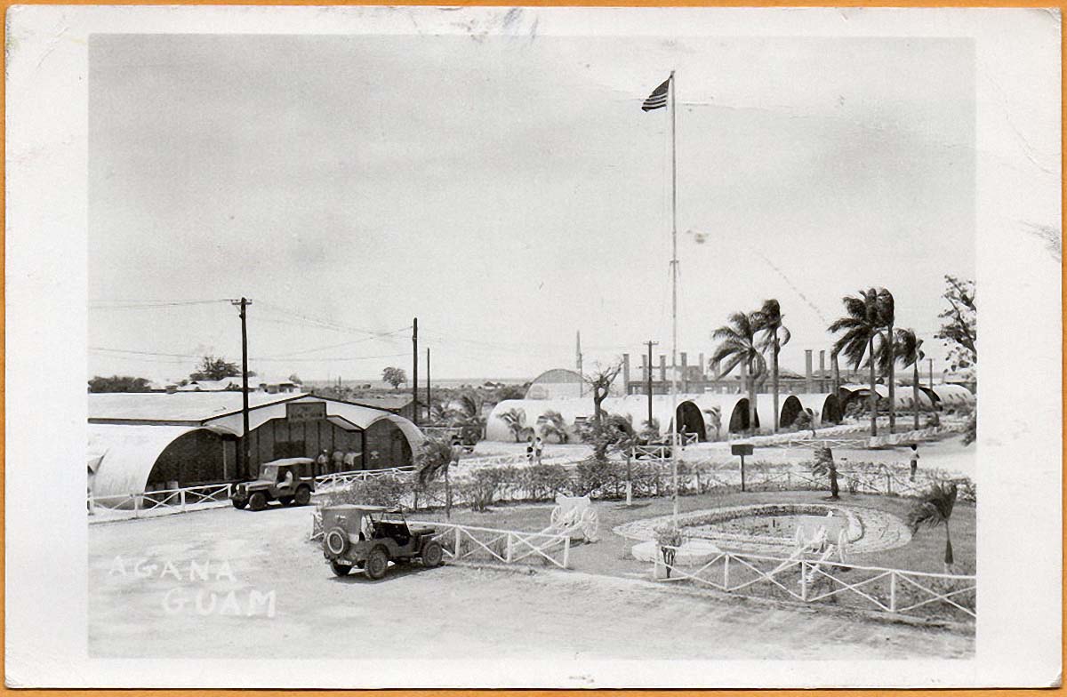 Hagåtña (Agana, Agaña). Panorama of the city, 1950