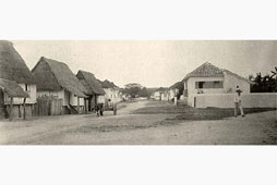Hagåtña. Panorama of street, circa 1900