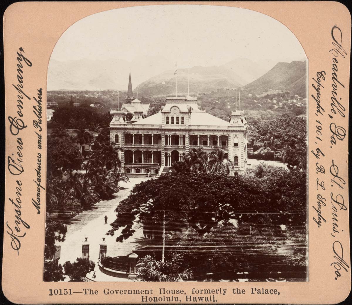 Honolulu. The government house, formerly the palace, 1901