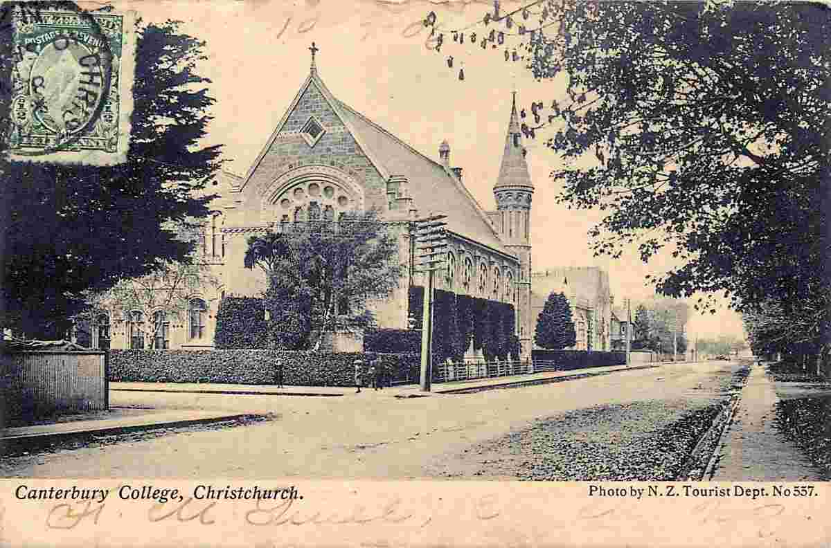 Christchurch. Canterbury College, 1906