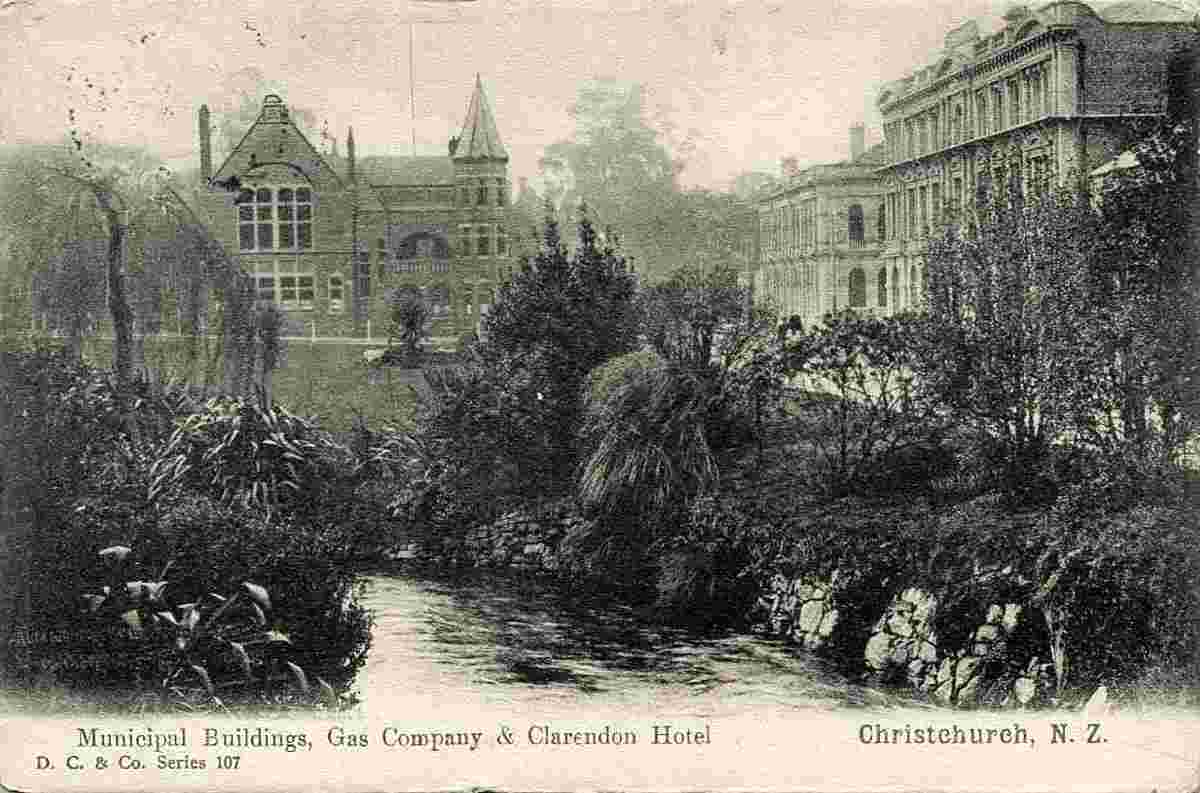Christchurch. Municipal Buildings, 1908