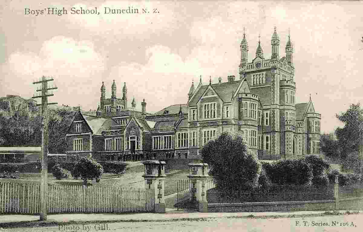 Dunedin. Boys High School, circa 1900-10's
