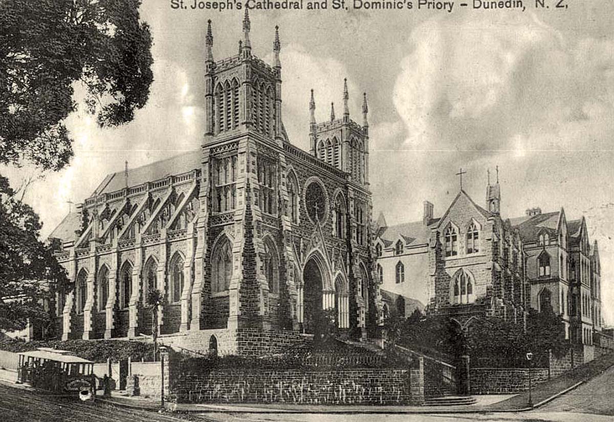 Dunedin. St Joseph's Cathedral and St Dominic's Priory