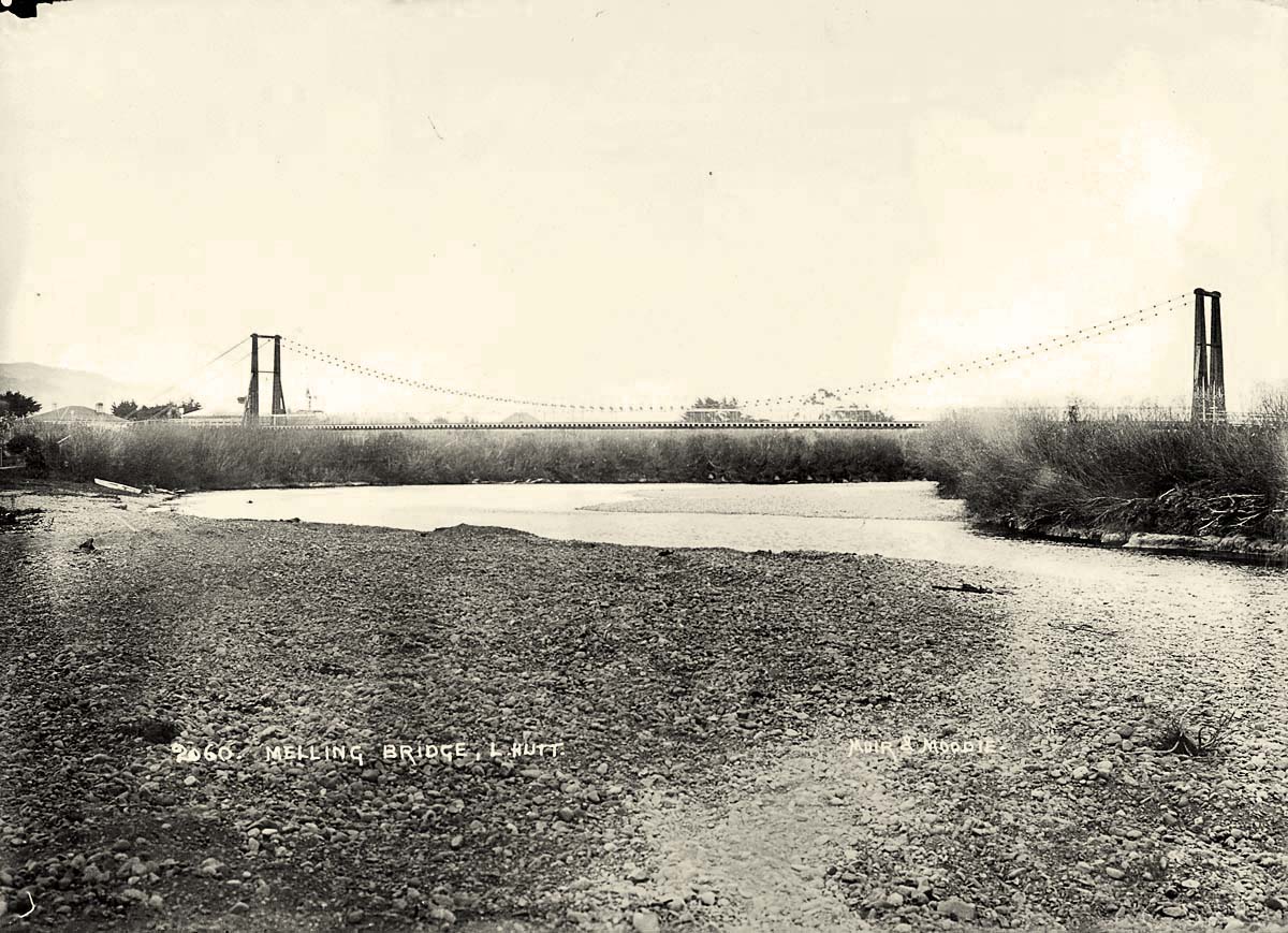 Lower Hutt. Melling Bridge, circa 1900