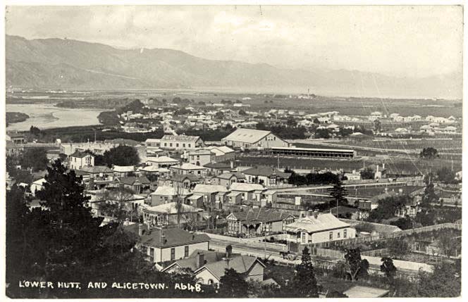 Lower Hutt. Panorama of Lower Hutt and Alicetown, circa 1910's