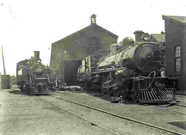 Lower Hutt. Two steam locomotives