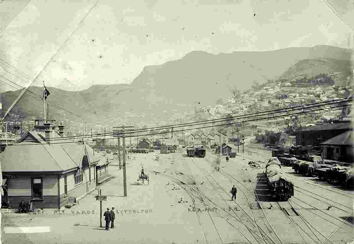 Lyttelton. Railway Yards, 1912