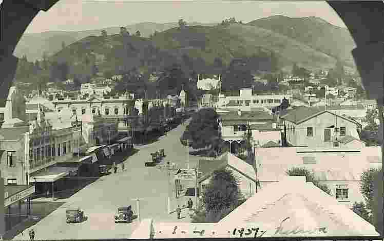 Nelson. Panorama of city, 1937