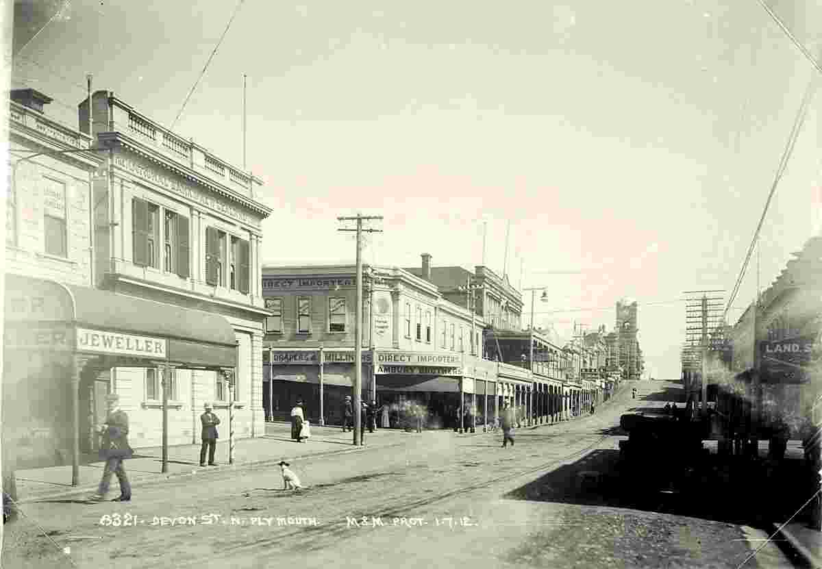 New Plymouth. Devon Street, 1912