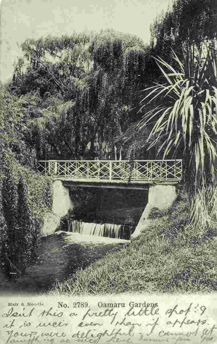 Oamaru. Gardens, circa 1905