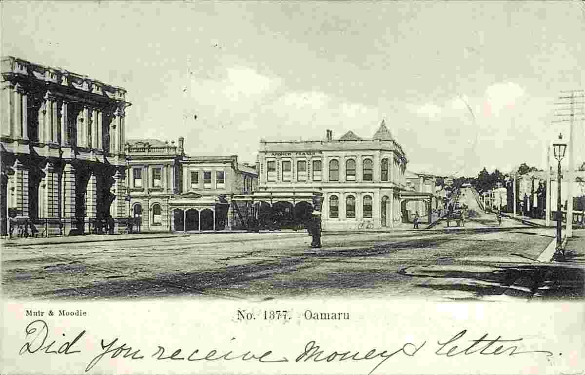 Oamaru. Panorama of the city, 1905