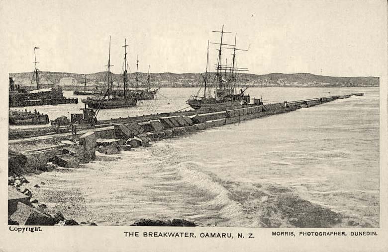 Oamaru. The Breakwater