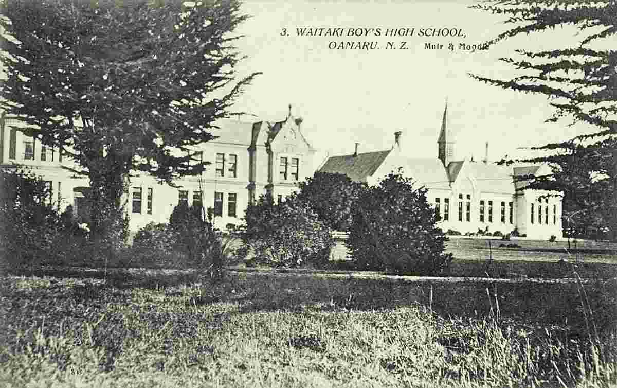 Oamaru. Waitaki Boy's High School, circa 1910