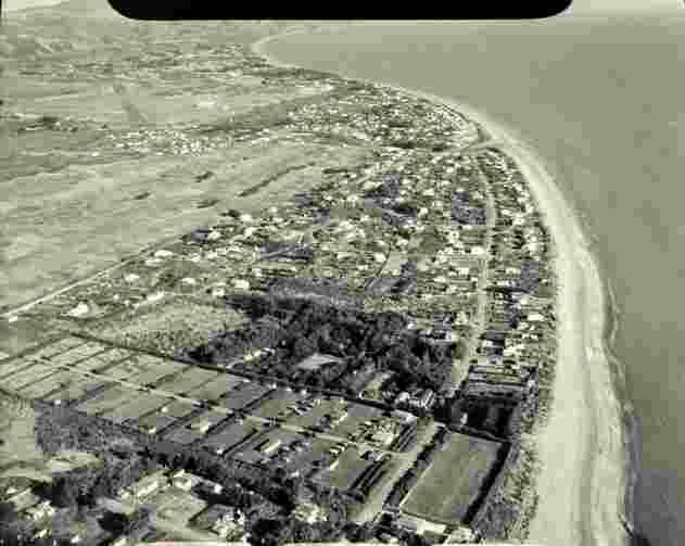 Paraparaumu. Aerial view, 5 May 1953