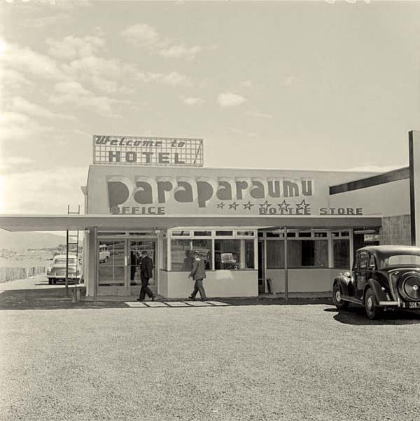 Exterior of Hotel Paraparaumu, 1955