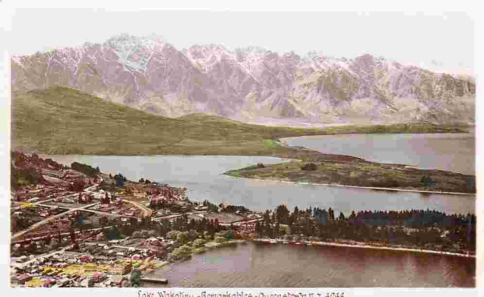 Queenstown. Lake Wakatipu - Remarkables, circa 1920-40's