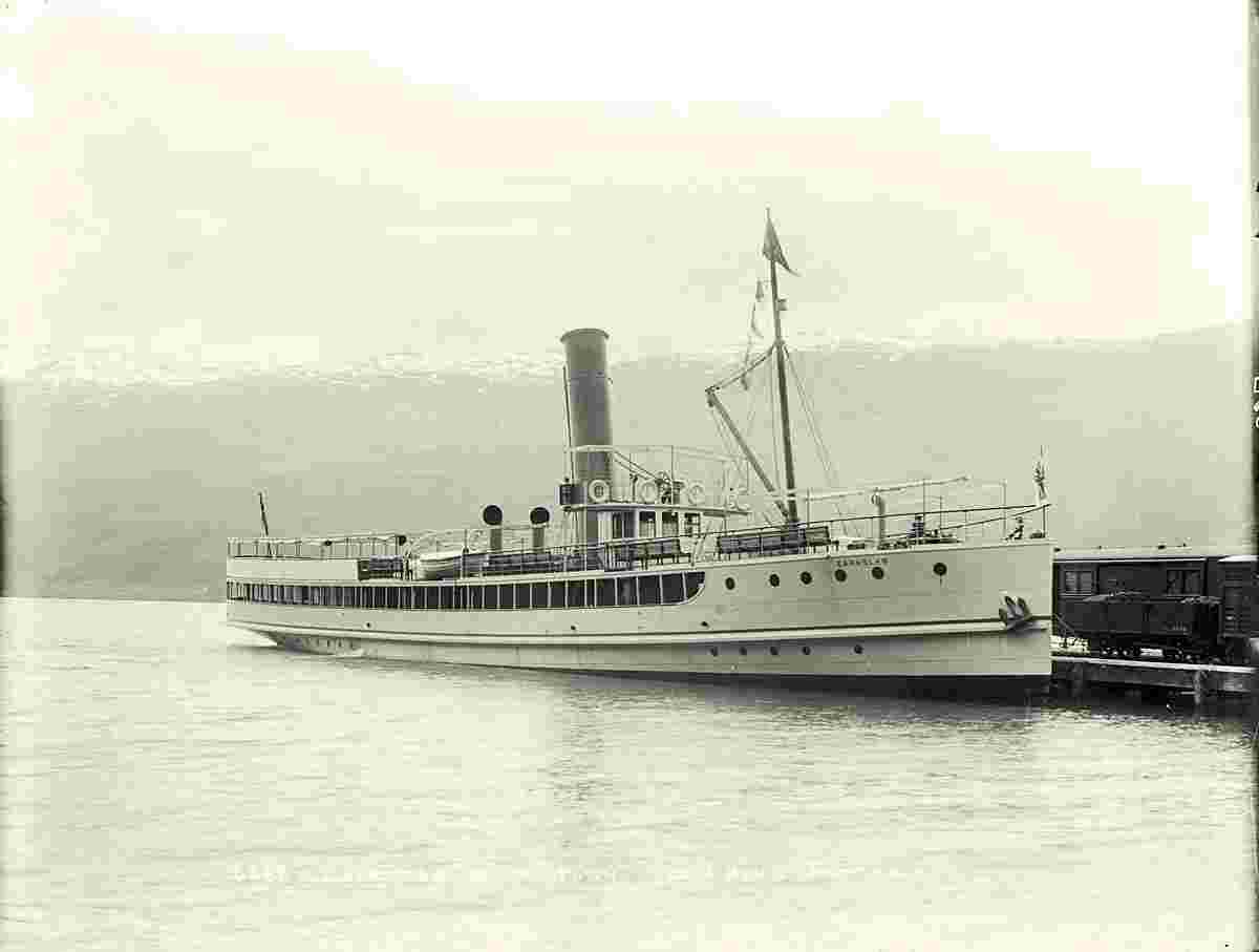 Queenstown. S.S. Earnslaw, Lake Wakatipu, 1912